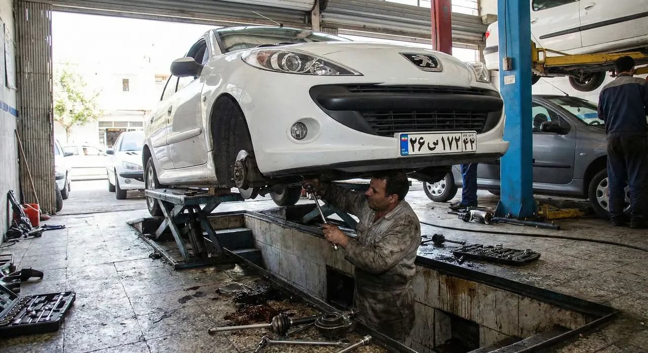 صدای تق تق ماشین هنگام دور زدن