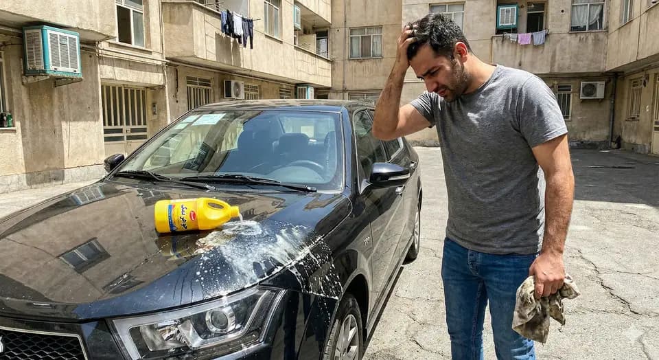 تاثیر جوهر نمک روی رنگ ماشین