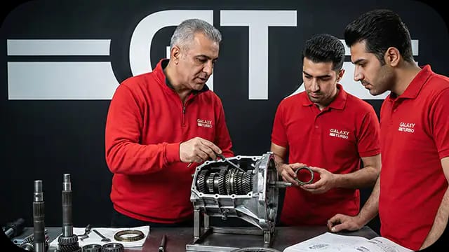 آموزش تعمیرات گیربکس خودرو - گلکسی توربو