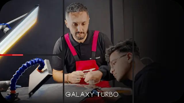 آموزش صافکاری سنتی و پی دی آر (PDR) خودرو - گلکسی توربو