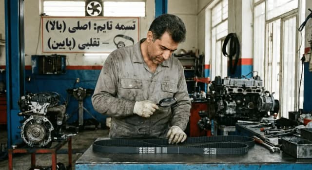 تشخیص تسمه تایم اصلی و تقلبی