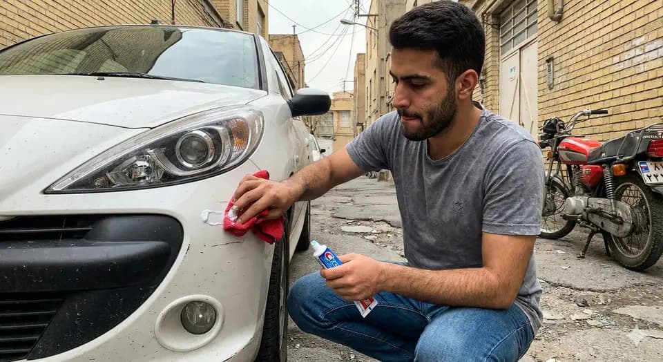 تأثیر استفاده از خمیر دندان در لیسه گیری خودرو