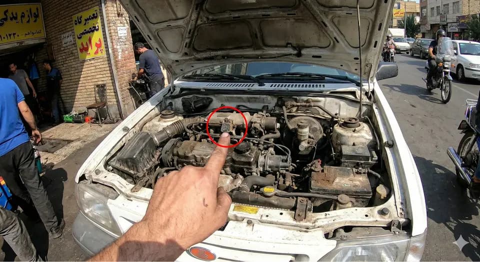 سنسور مپ پراید کجاست؟