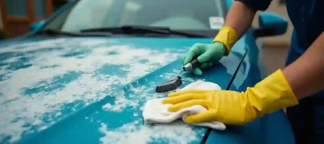 تاثیر جوهر نمک بر روی رنگ ماشین